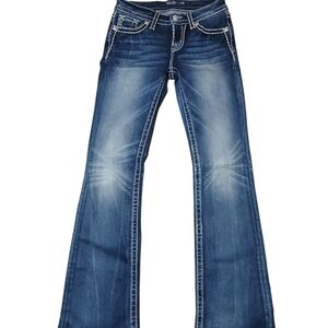 Miss Me Chloe Boot Cut Fkare Dark Wash Denjm Jeans Size 26